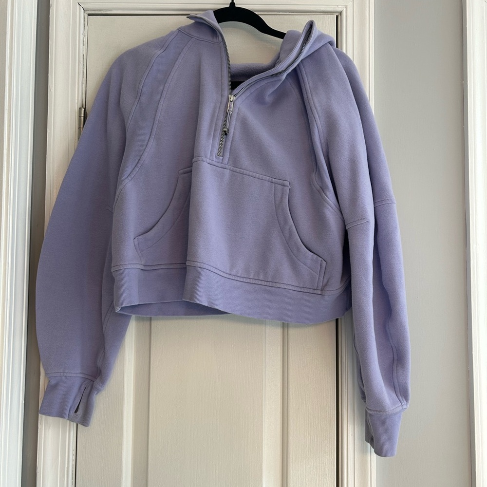 Purple Lululemon Cropped Hoodie